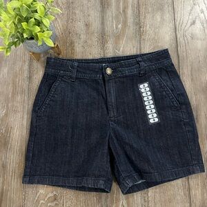 Liz Claiborne Dark Blue Classic Jean Shorts